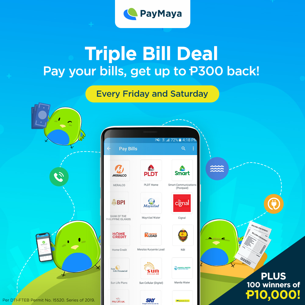 Pay your bills with PayMaya